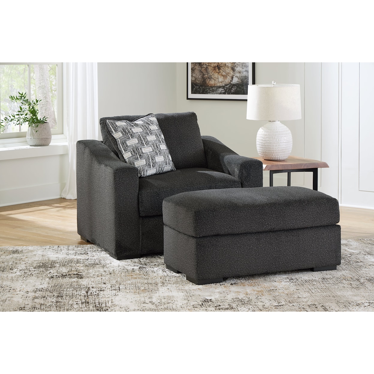 Benchcraft Wryenlynn Oversized Chair And Ottoman