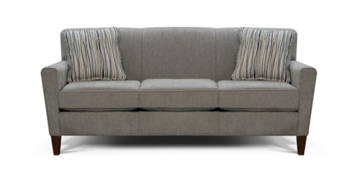 Transitional Sofa with High Tapered Legs