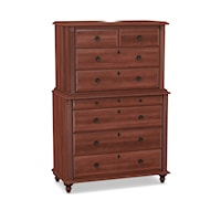 Traditional Chest on Chest with Soft-Close Drawers