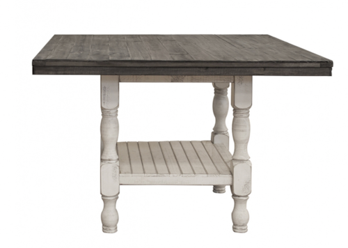 Relaxed Vintage Counter Height Table with Shelf