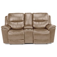 Power Console Love Seat with Power Headrest and Lumbar