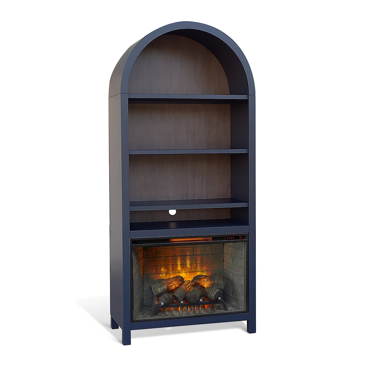 Sunny Designs Sunny Designs Chill Arch Bookcase w/ Fireplace Insert