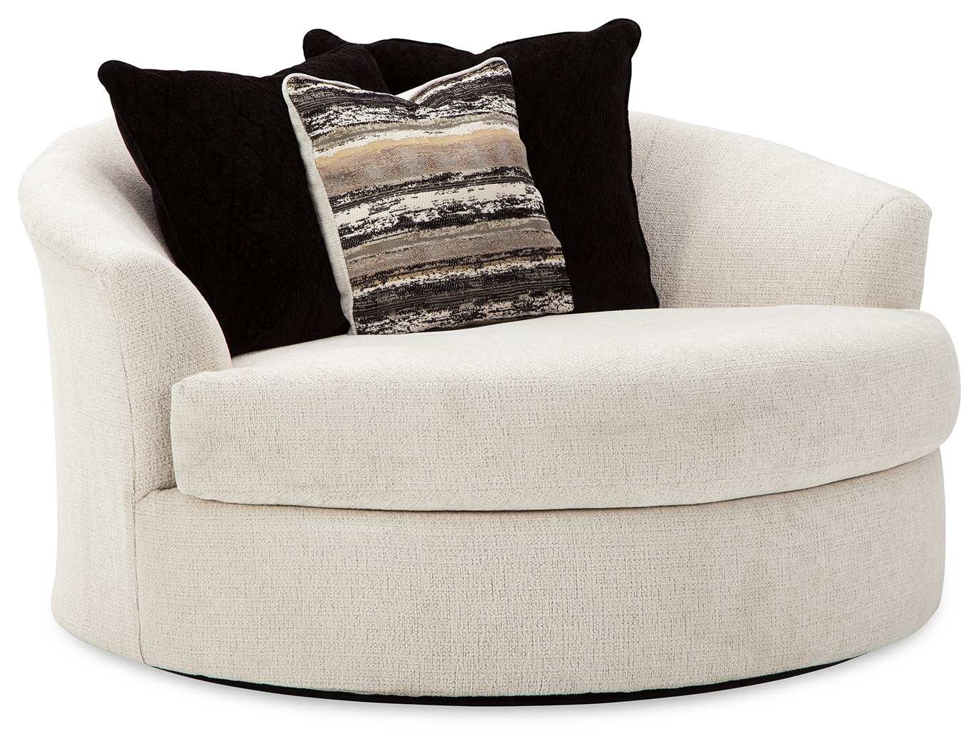 Oversized Round Swivel Chair