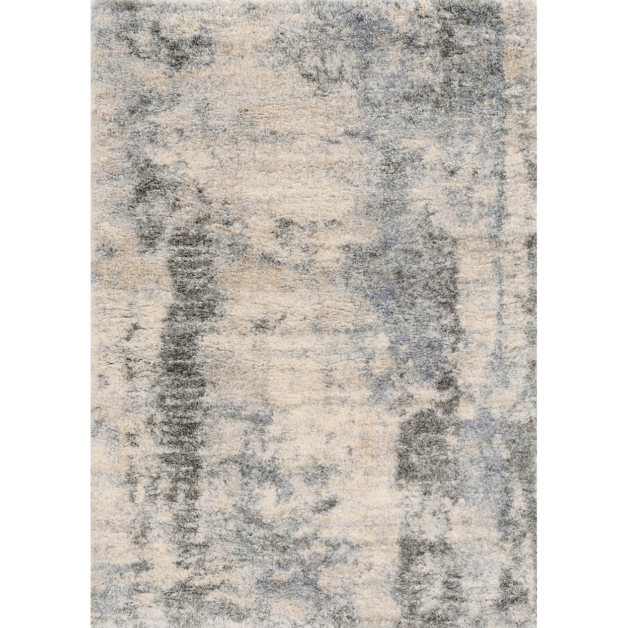 Kas Merino 8'10" x 13'" Ivory/Blue Palette Rug