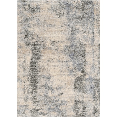 8'10" x 13'" Ivory/Blue Palette Rug