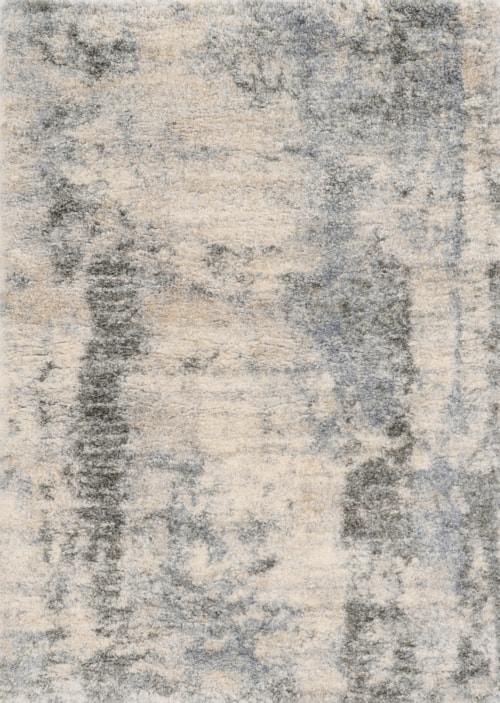 8'10" x 13'" Ivory/Blue Palette Rug