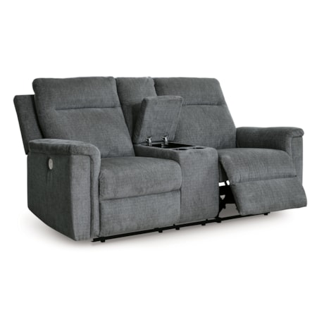 Dbl Rec Pwr Loveseat W/Console