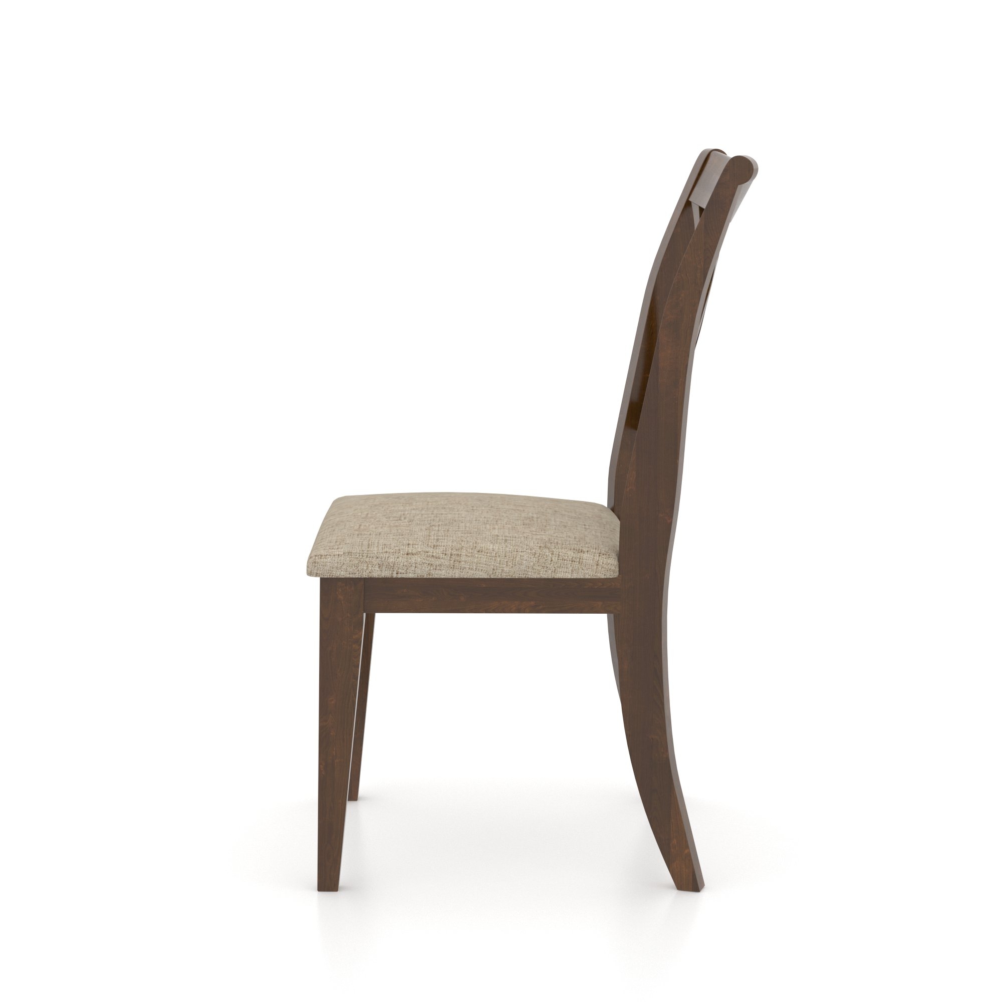 Upholstered Open-Back Dining Chair
