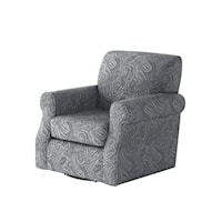 Swivel Chair with Rolled Arms