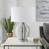 Uttermost Repetition Repetition White Marble Table Lamp