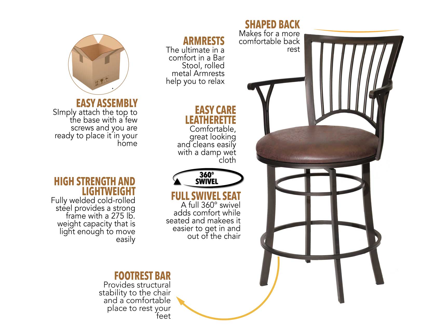 Swivel Bar Stool