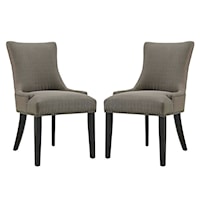 Dining Side Chair Fabric Set of 2