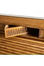 Jonathan Charles JC Traditional Satinwood Roll Top Desk