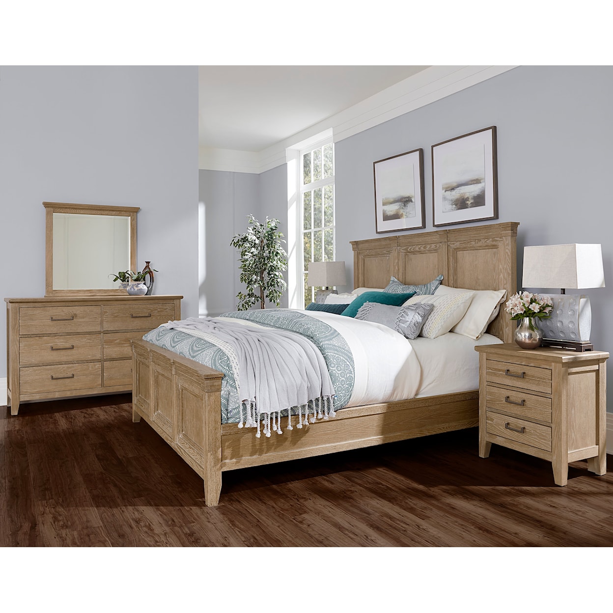 Vaughan-Bassett Passageways Queen Panel Bed