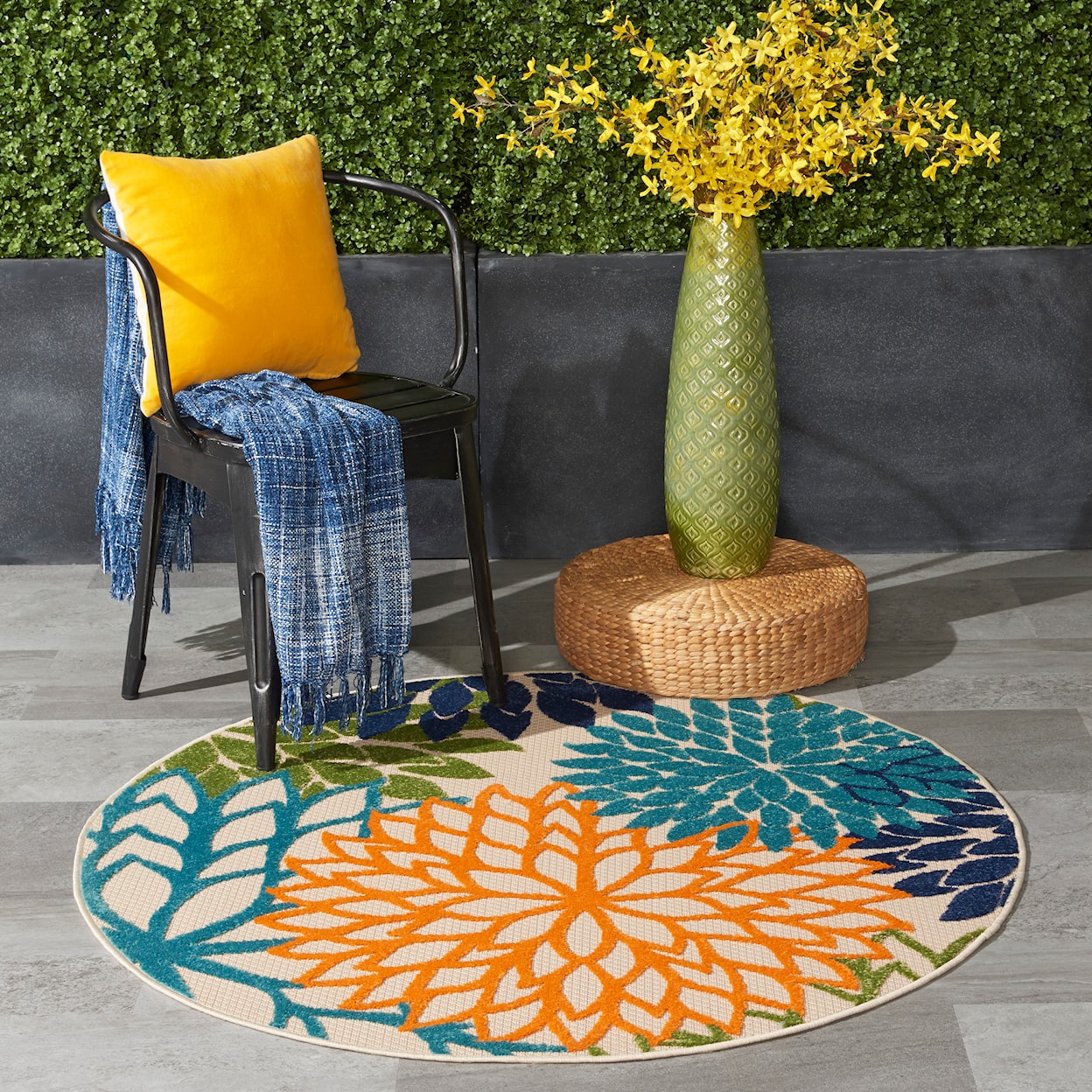 Nourison Aloha 4' Round  Rug