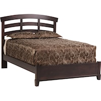 Traditional California King Slat Bed in Expresso Finish
