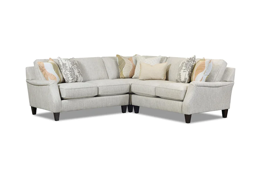 7002 LOXLEY COCONUT Sectional by Fusion Furniture at Howell Furniture