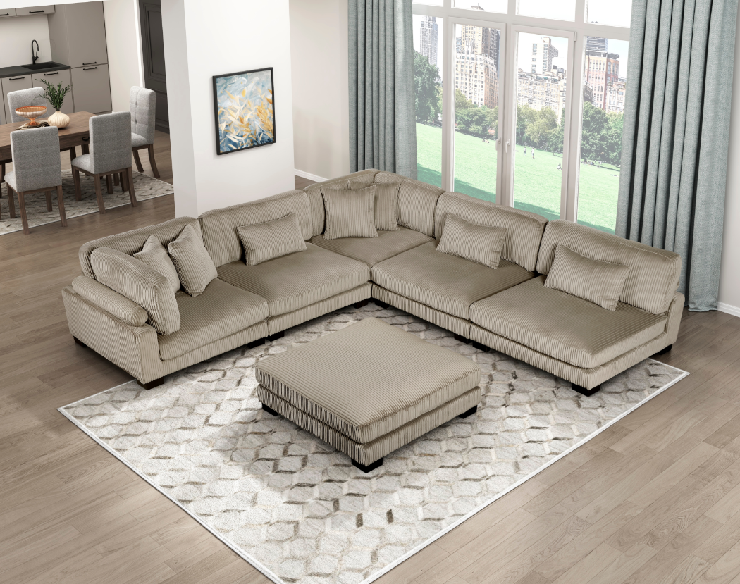 Homelegance Traverse 6-Piece Sectional Sofa