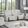 New Classic Furniture Lucerne Reclining Console Loveseat