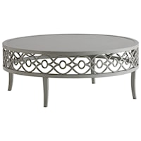Transitional Outdoor Round Cocktail Table