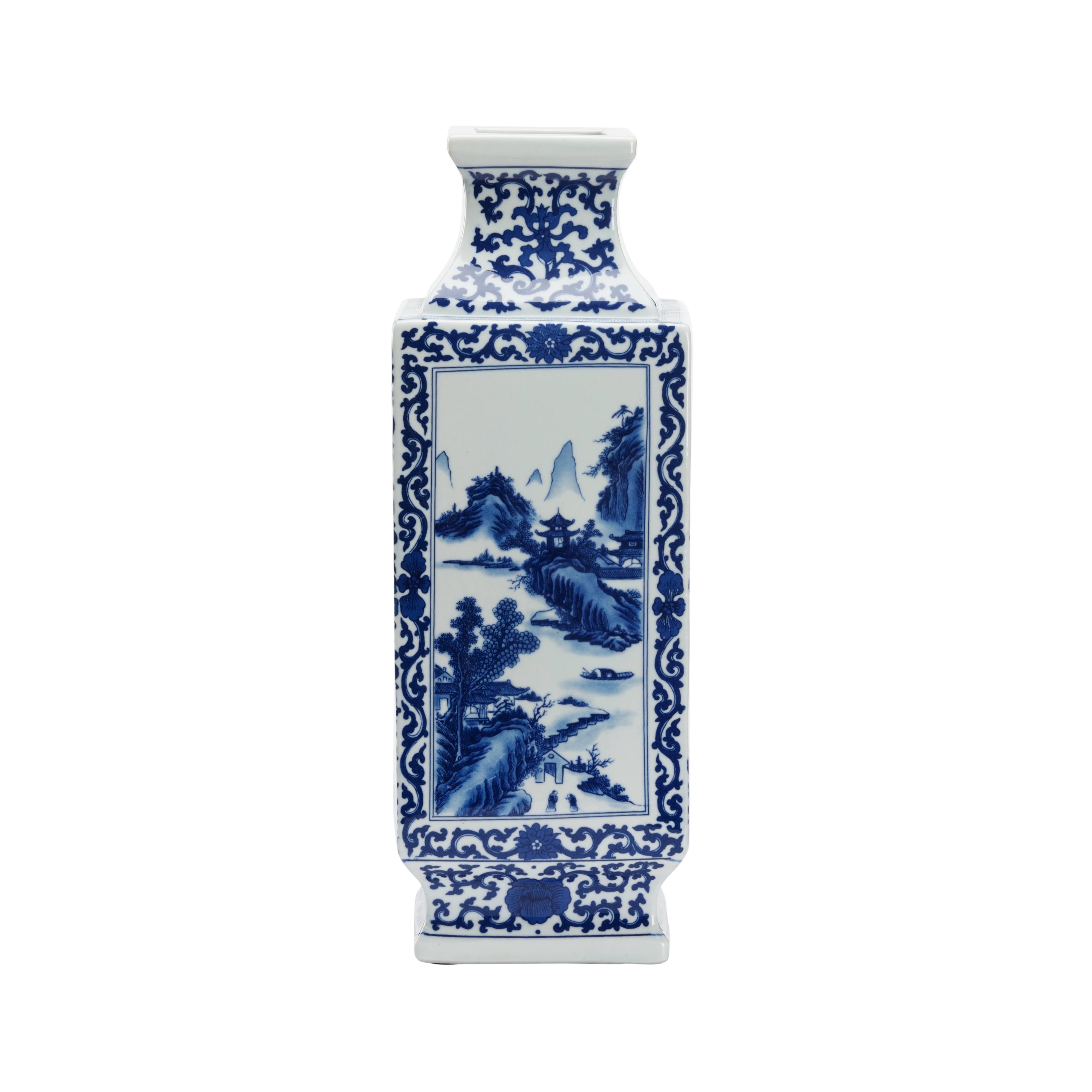 Chelsea House Chelsea House Misc Dynasty Blue And White Landscape Vase