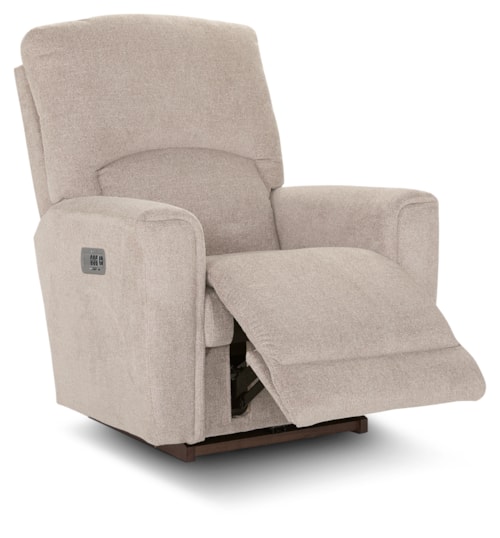 Casual Power Rocking Recliner with Power Headrest