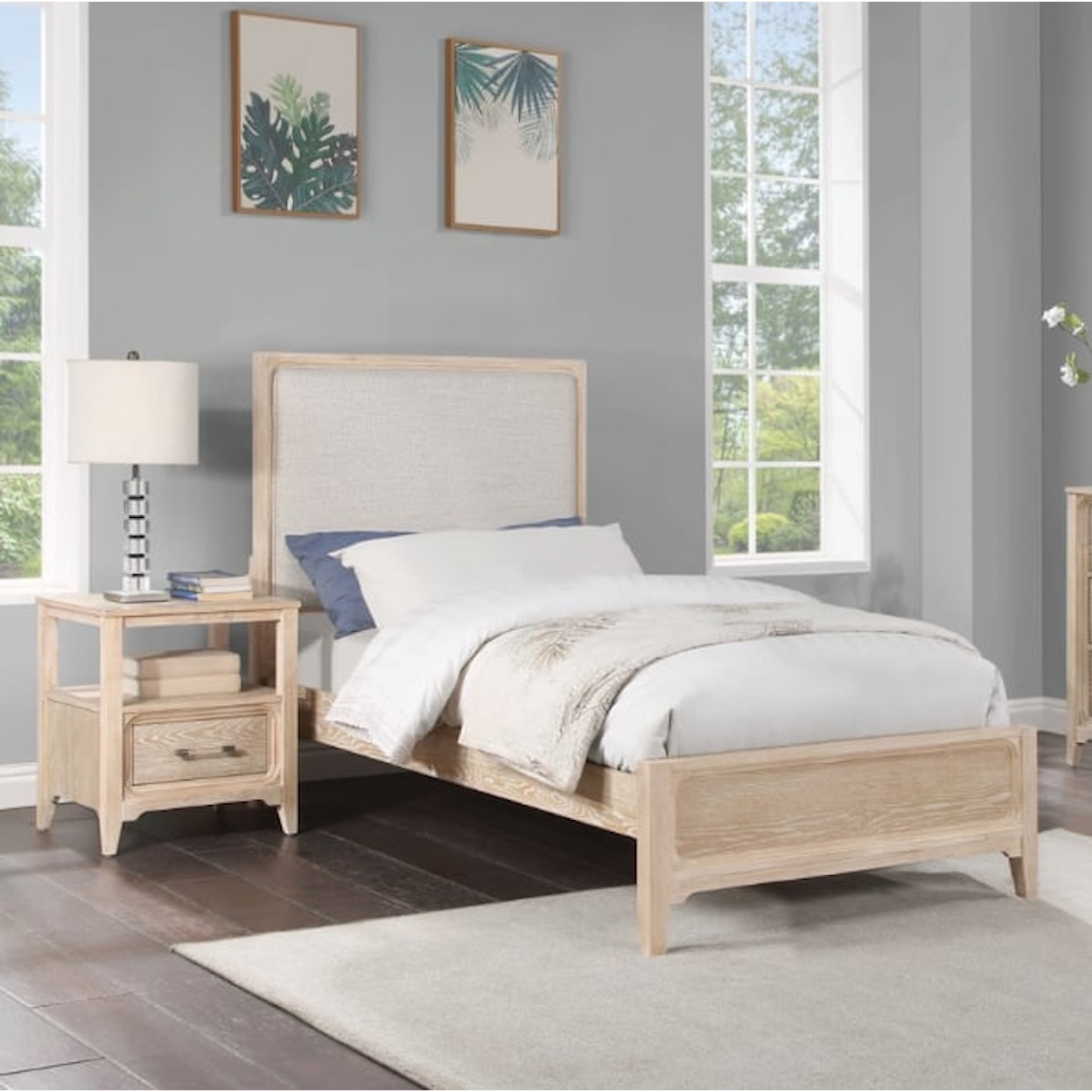 Winners Only Westfield Upholstered Panel Twin Bed
