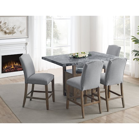 5-Piece Counter-Height Dining Set