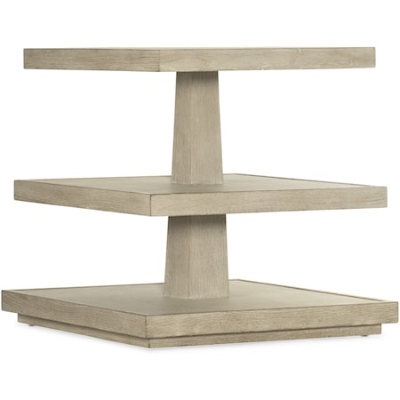 Contemporary 3-Tiered End Table