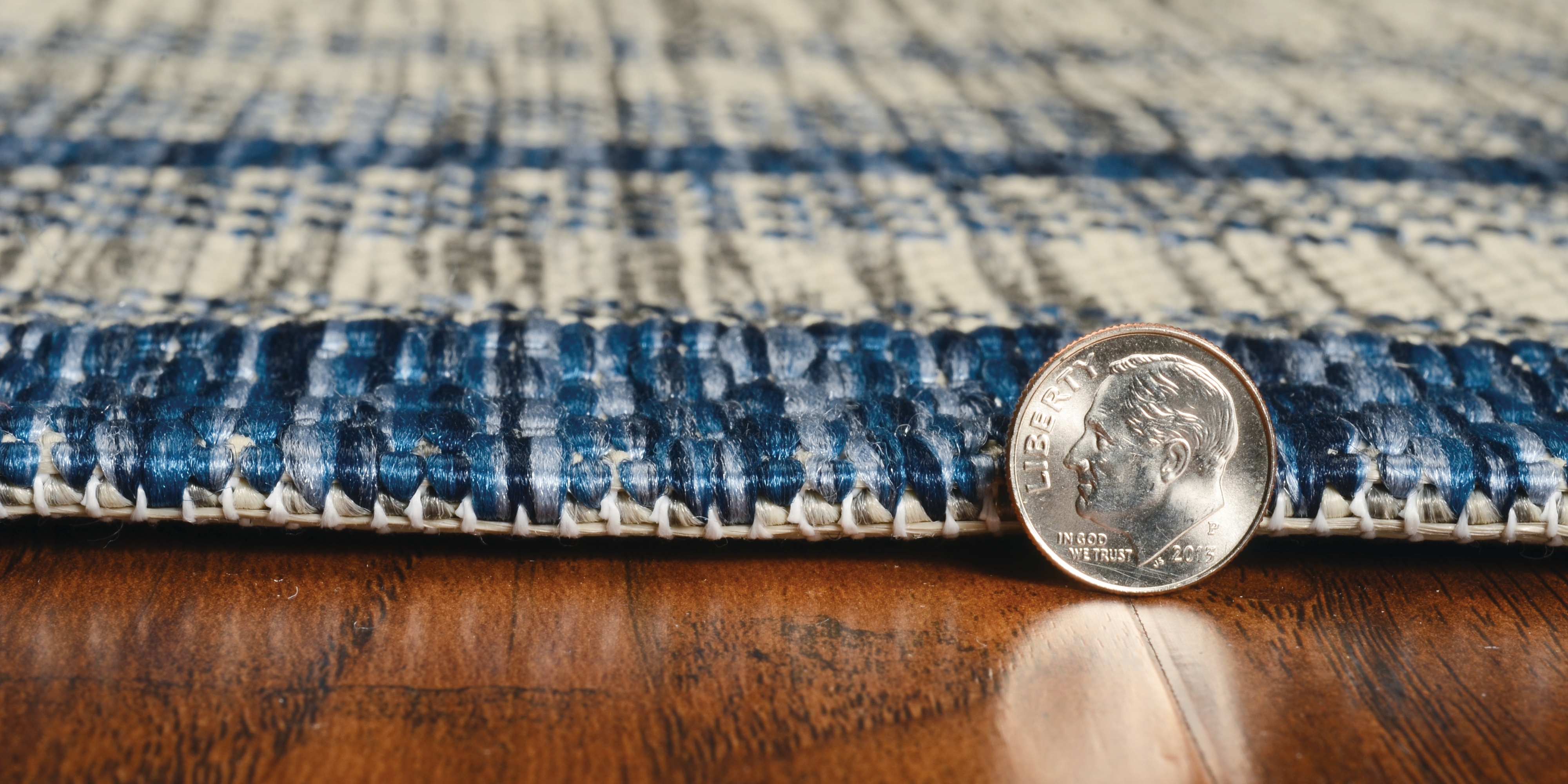 7'10" x 10'10" Grey/Denim Cape Cod Rug