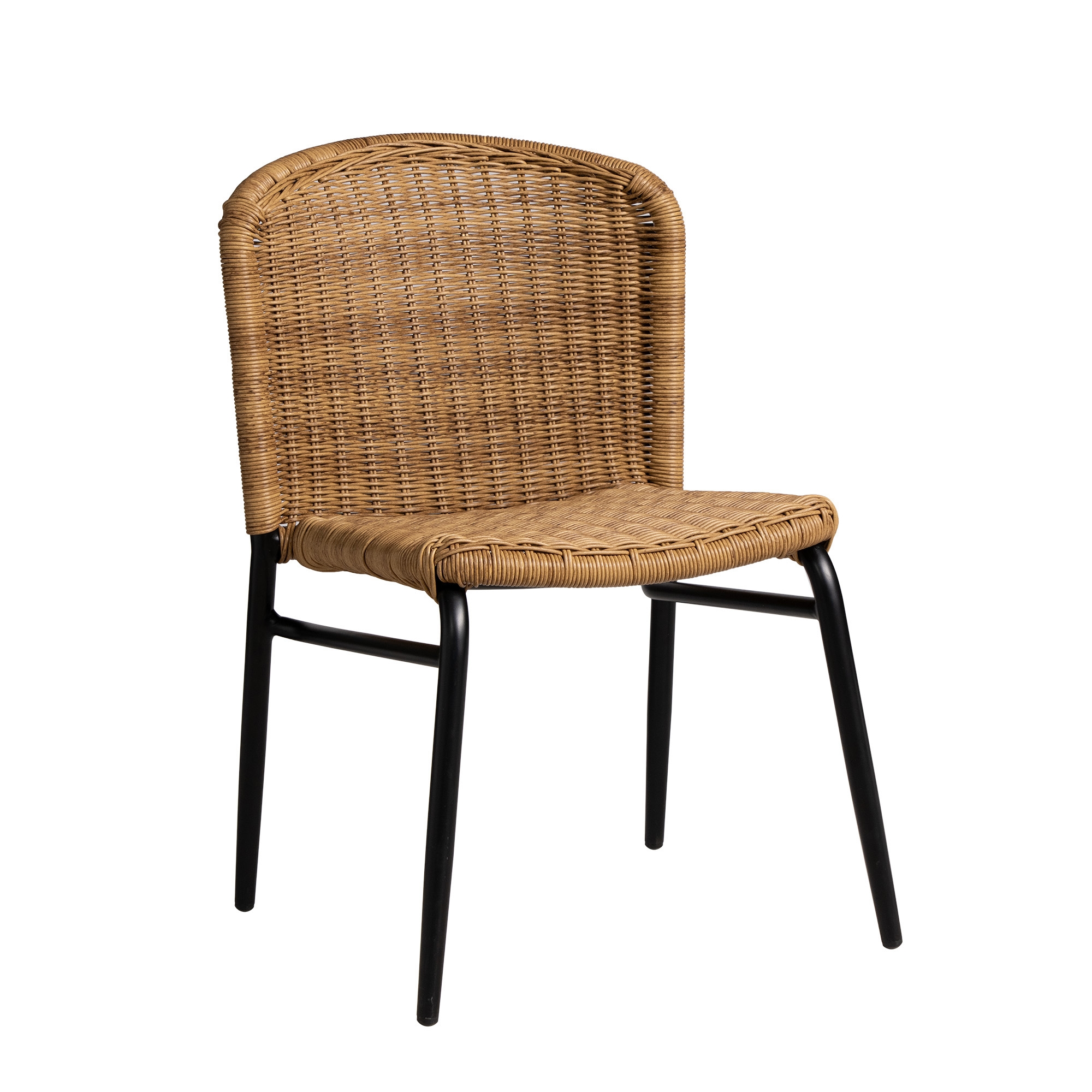 Woven-Vinyl Dining Side Chair