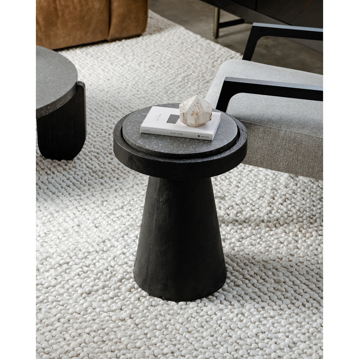 Moe's Home Collection Book Book Accent Table Black