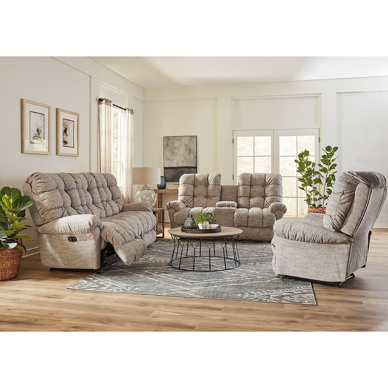 Best Home Furnishings Corey 3-Piece Power Reclining Living Room Set