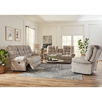 Casual 3-Piece Power Reclining Living Room Set