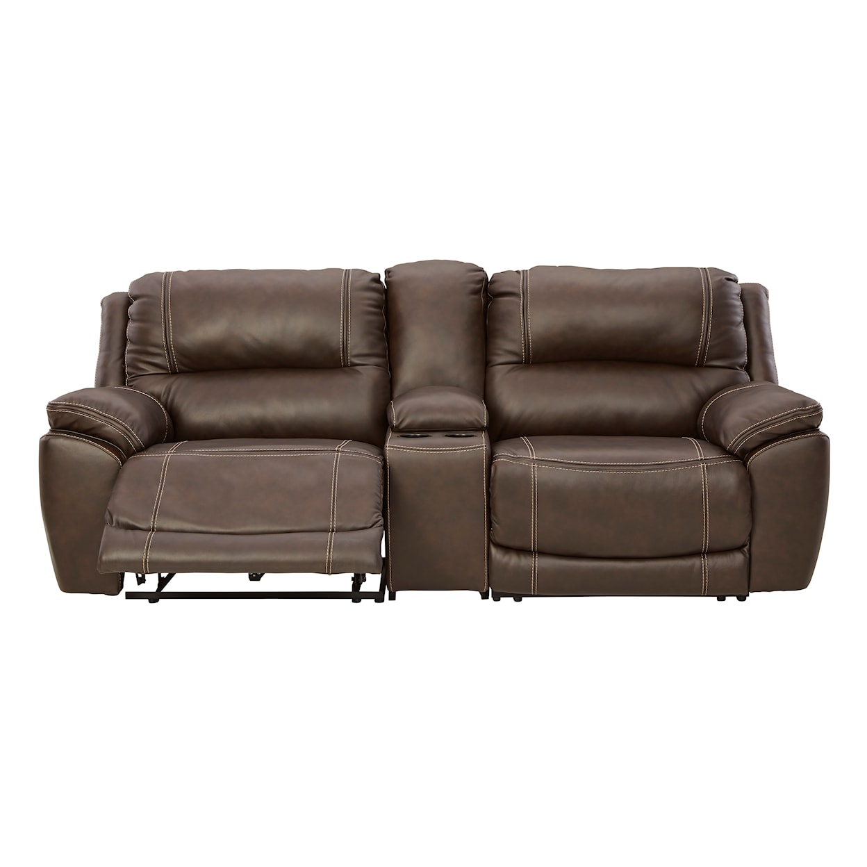 Signature Design by Ashley Dunleith Power Reclining Sectional Loveseat