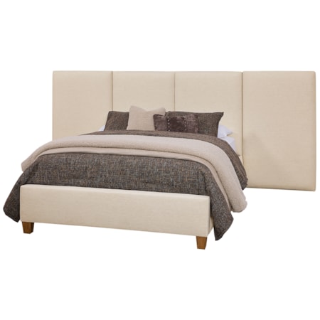 King Upholstered Pier Bed