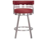 Wesley Allen MIRAMAR Brush Stainless Steel Barstool