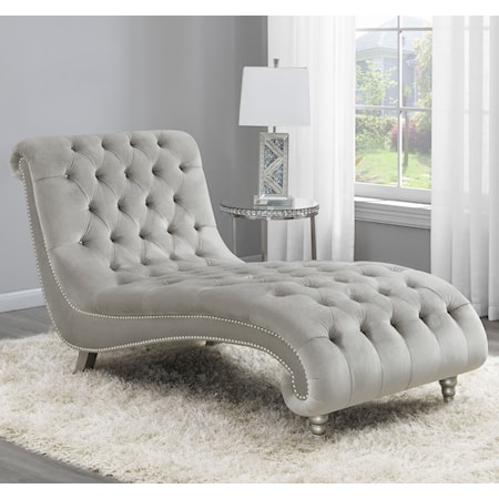 Lydia Velvet Tufted Chaise