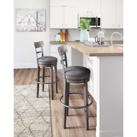 Tall Uph Swivel Barstool