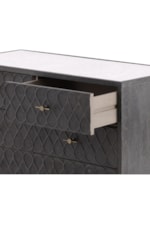 Furniture Classics  Transitional 6-Drawer Chest with High Legs