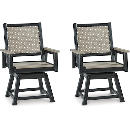 Outdoor Swivel Dining Chair (Set of 2)