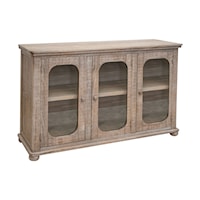 Rustic 3-Door Console