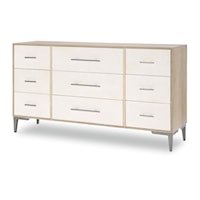 Glam Dresser with Nine Drawers