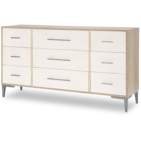 Glam Dresser with Nine Drawers