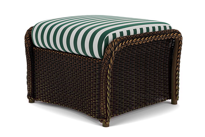 Lloyd Flanders Weekend Retreat Woven Ottoman