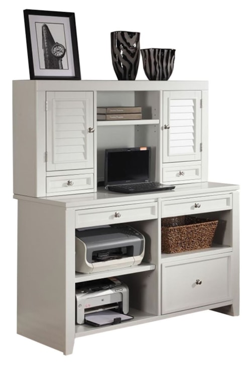 Cottage Office Credenza and Hutch