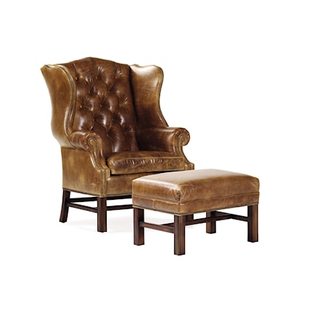 Tufted Wing Chair