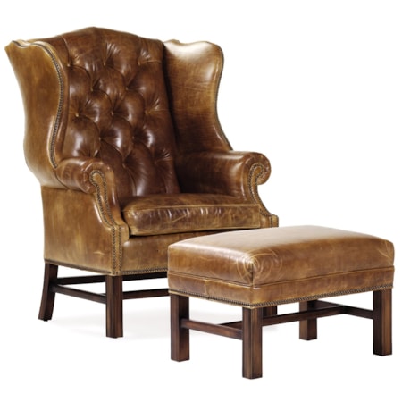 Tufted Wing Chair