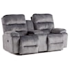 Best Home Furnishings Ryson Power Rocking Reclining Console Love w/ PWHR