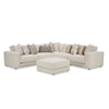 Hickory Craft 734801BD Modular Sofa with 4 Seats and 1 Ottoman